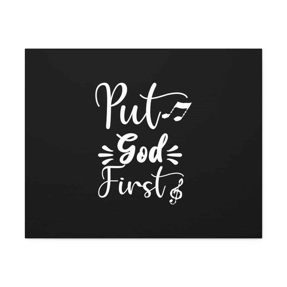Scripture Walls Put God First Matthew 6:33 White Christian Wall Art Bible Verse